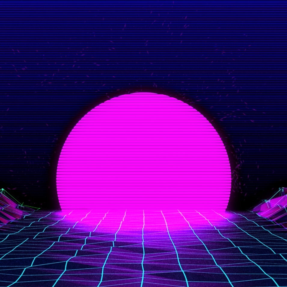 Retro Sunset (Audio Responsive)