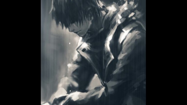 depressed anime guy