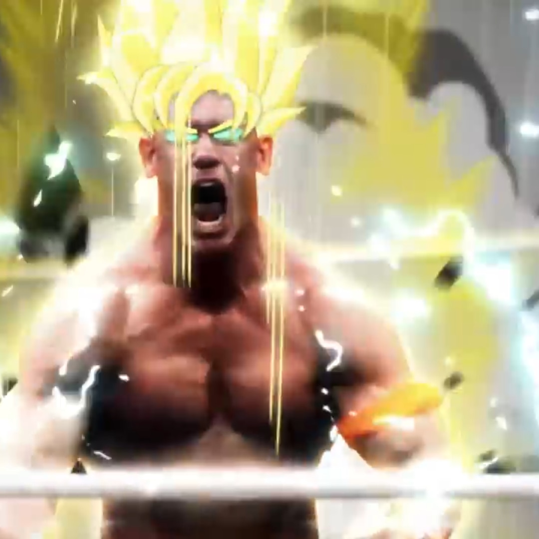 WWE JOHN CENA GOES SUPER SAIYAN 720p