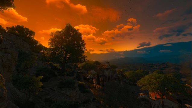 Den fremmede Pligt Våbenstilstand Steam Workshop::The Witcher 3: Blood and Wine - Corvo Bianco Sunset 1440p