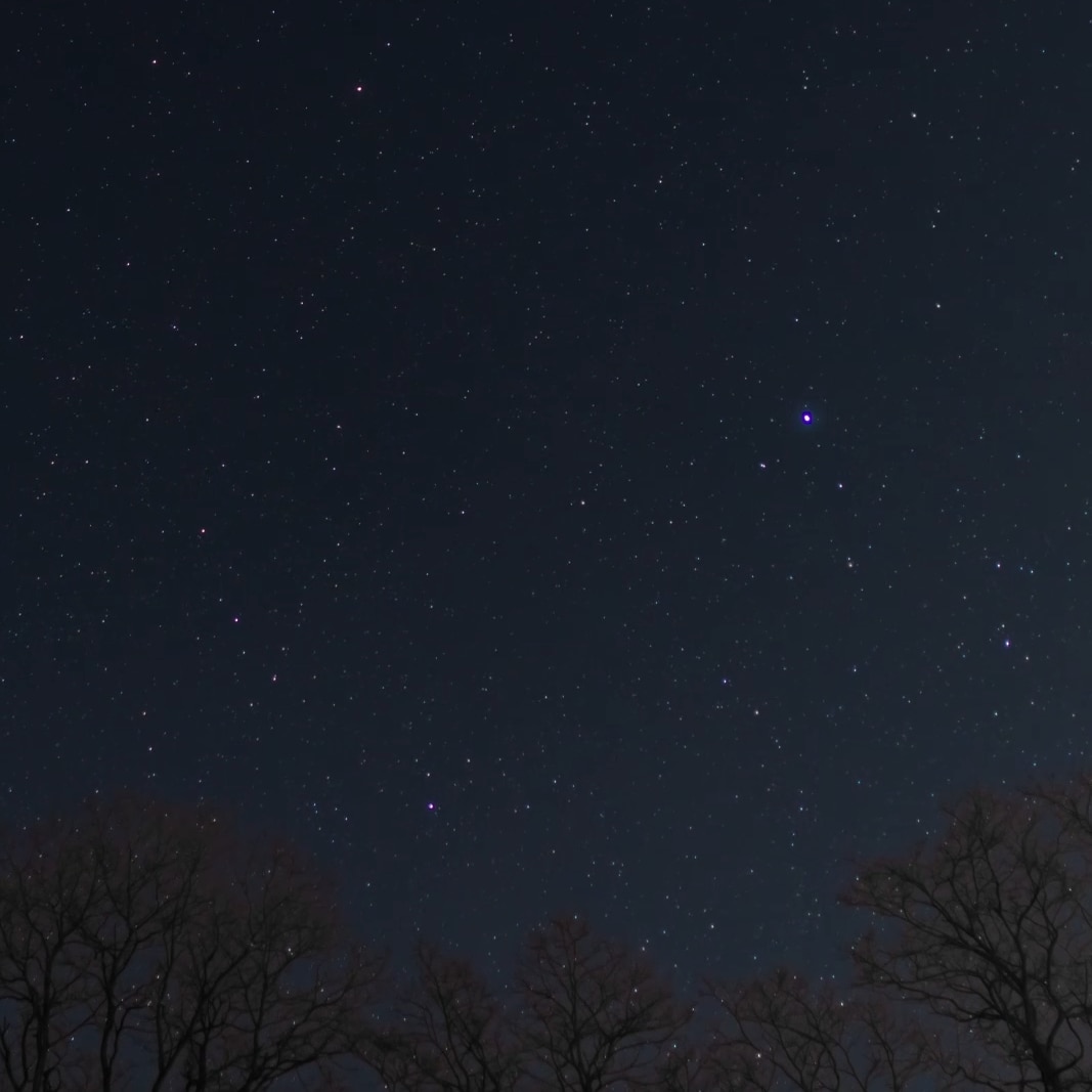 Starry Night Timelapse - Night Star