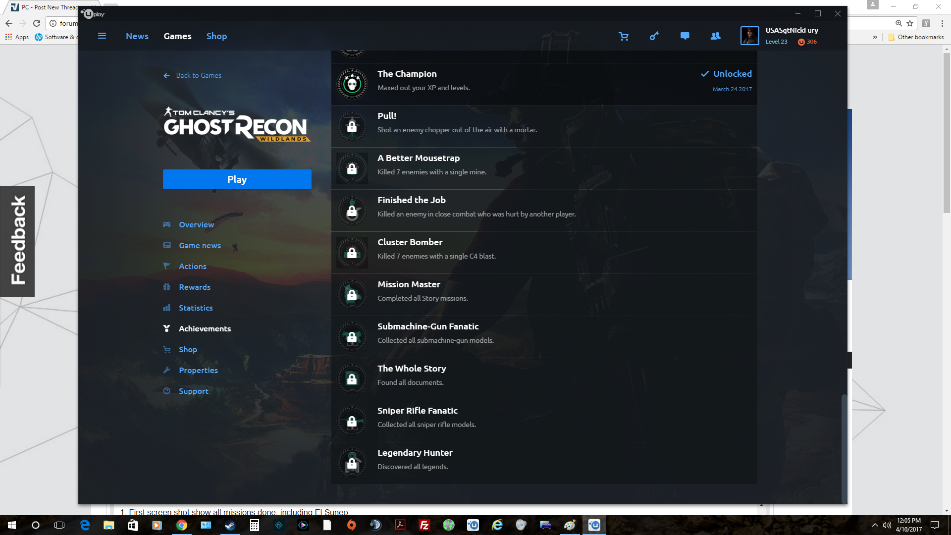 Comunidad Steam Ghost Recon Wildlands Achivement Awards