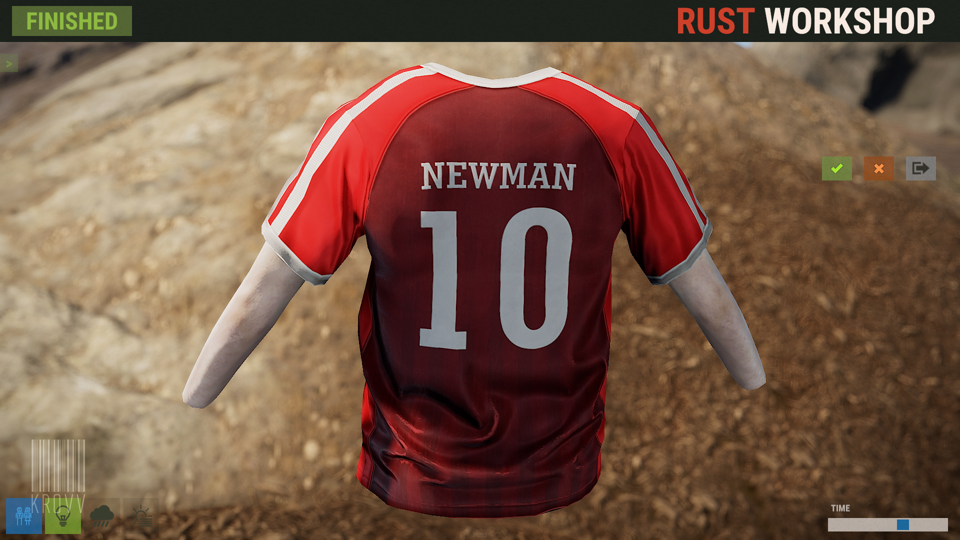 Rust Footballer Shirt thumbnail 2