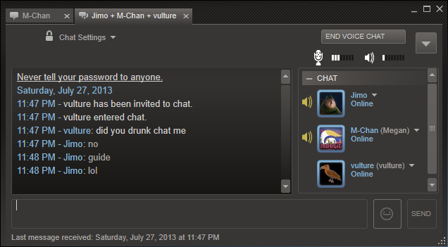 Just Chatting on Steam