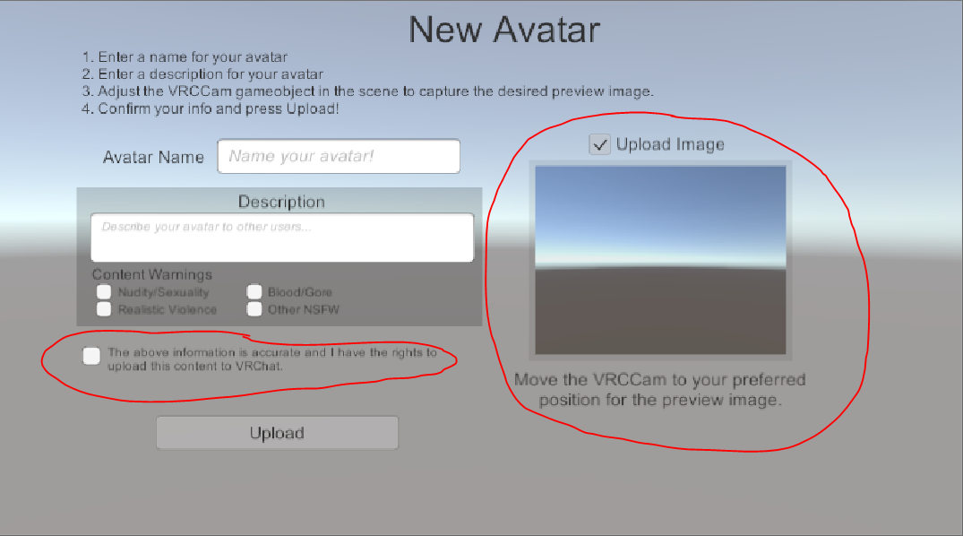 How to upload an Avatar to VRChat