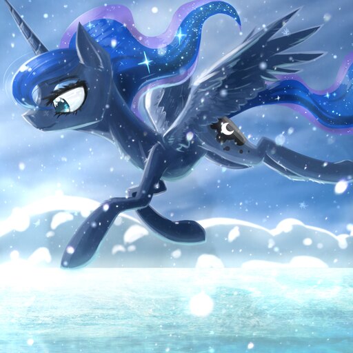 pictures of princess luna flying