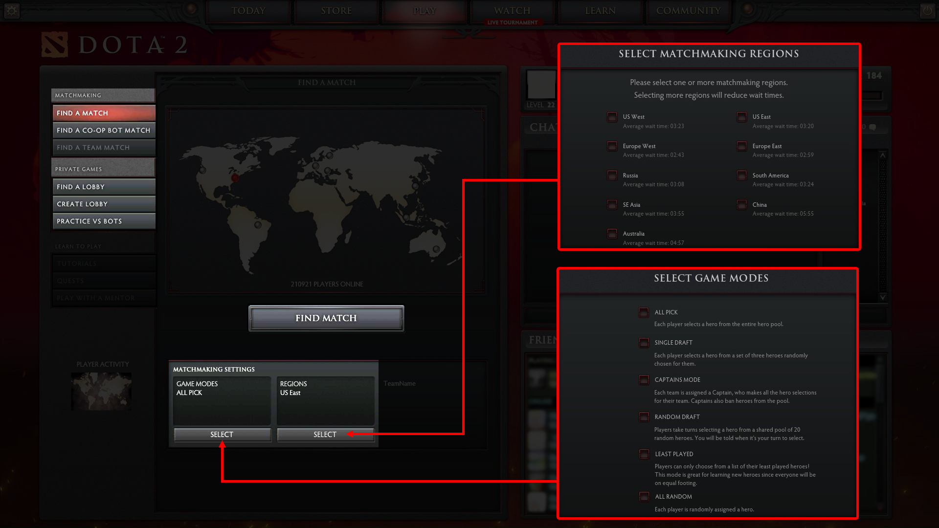 dota 2 1v1 matchmaking