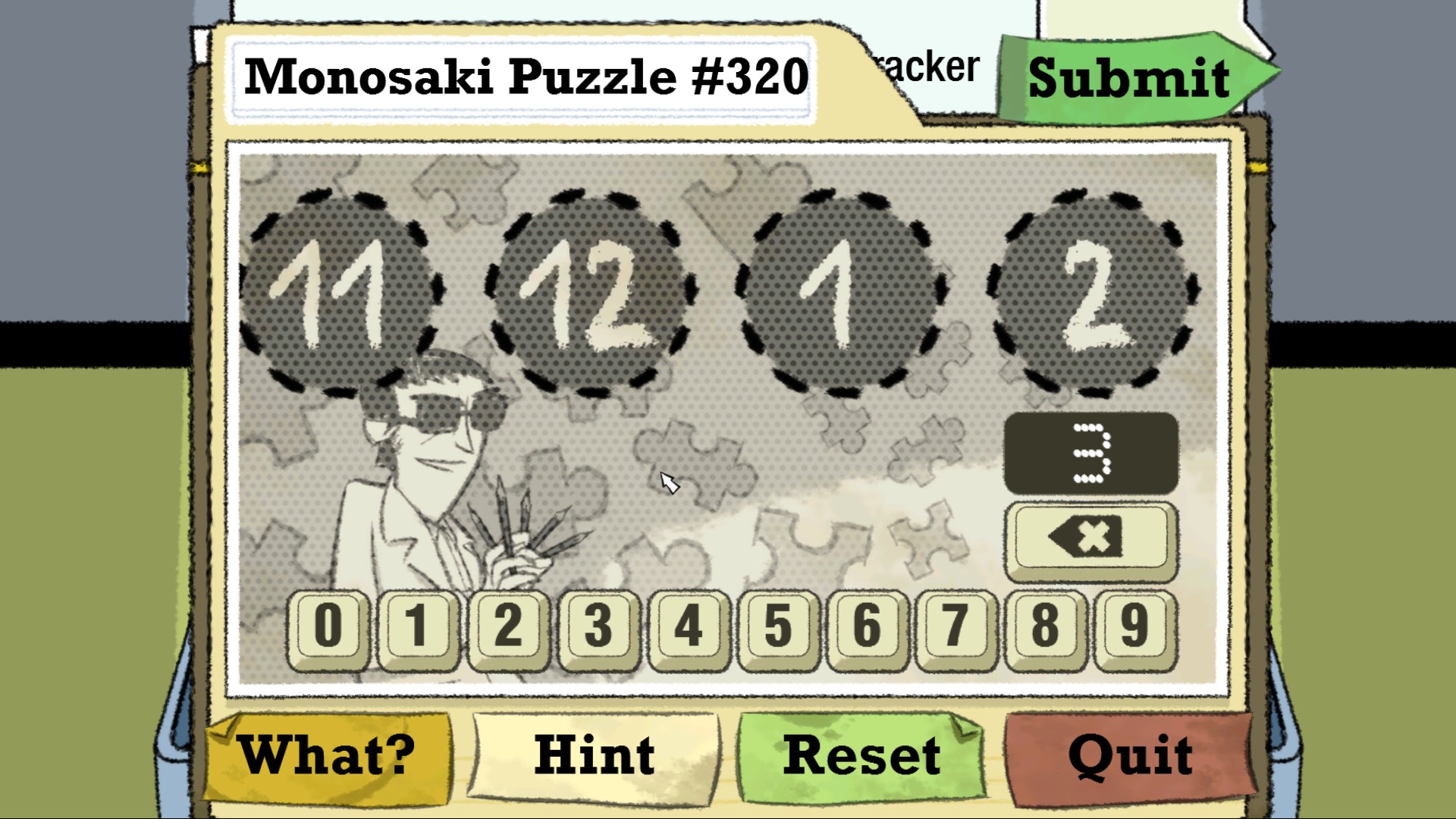Monosaki Puzzle #320