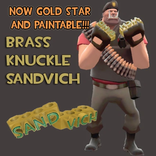 Steam Workshop::Brass Knuckle Sandvich - NOW gold star