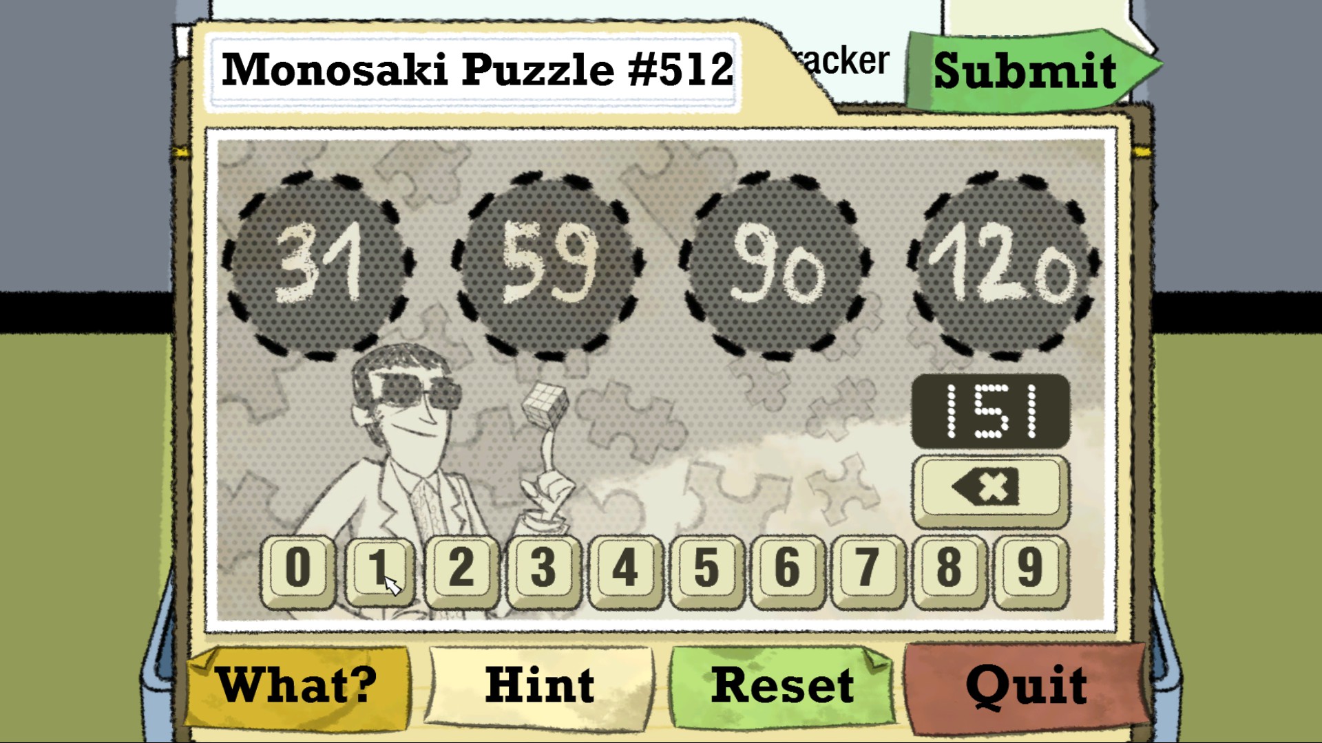 Puzzle: Monosaki Puzzle #512