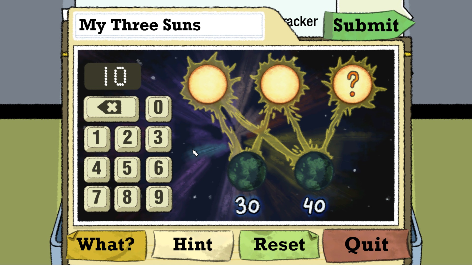 Puzzle: My Three Suns