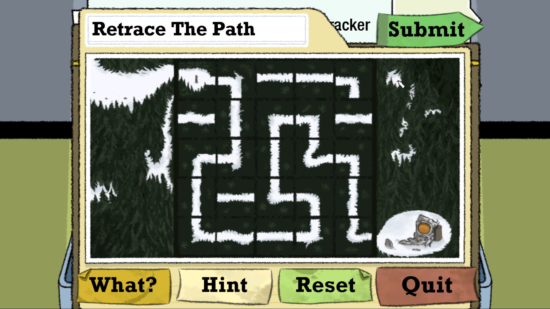 Puzzle: Retrace The Path