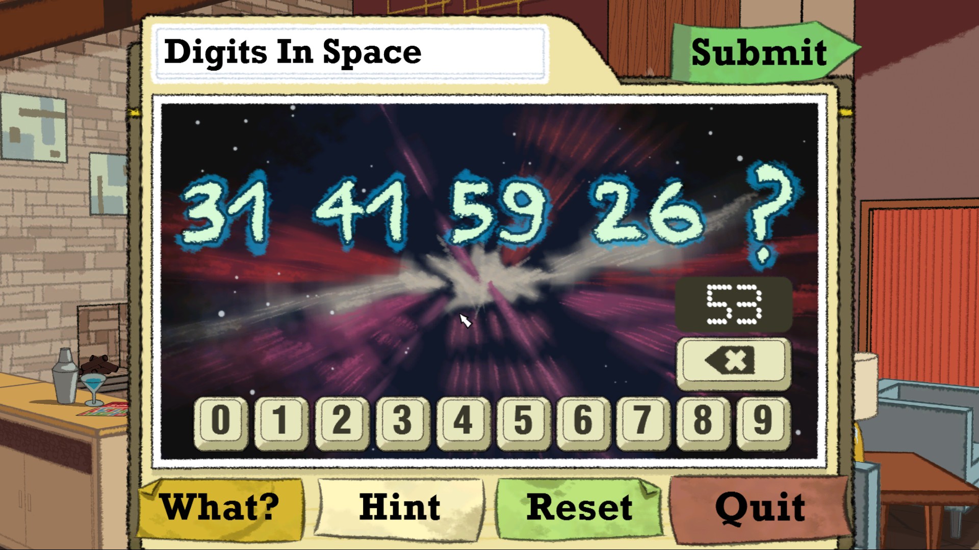 Puzzle: Digits In Space