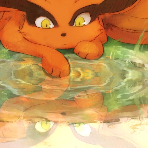 Kurama thoughtful