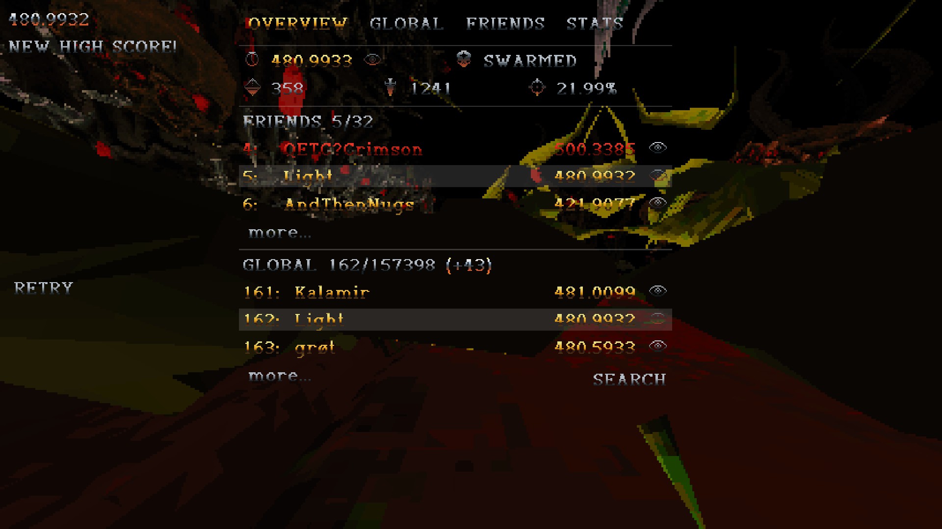games like devil daggers on mobile