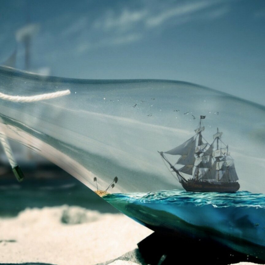 Ship in a bottle