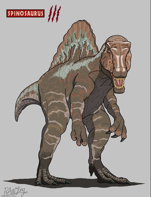 My art for the Spinosaurus from Jurassic Park 3. 