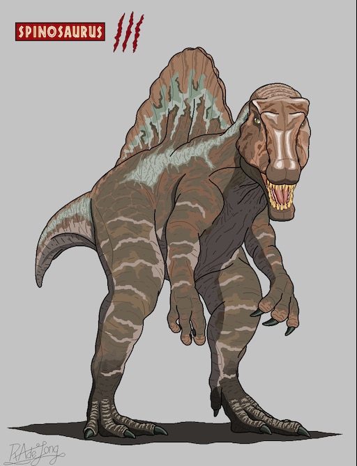 My art for the Spinosaurus from Jurassic Park 3. 