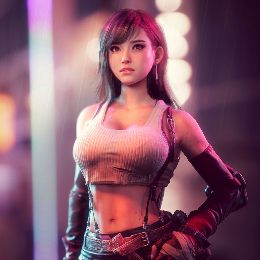 Tifa Lockhart Final Fantasy 7 animated