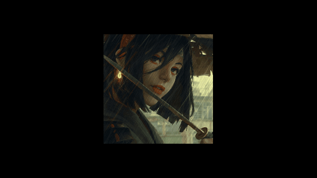 Steam Workshop Samurai Girl In Rain Animated