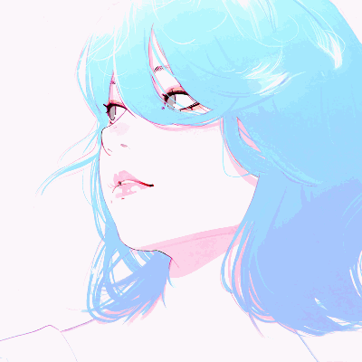 Steam Workshop::Girl with Blue Hair (animated)