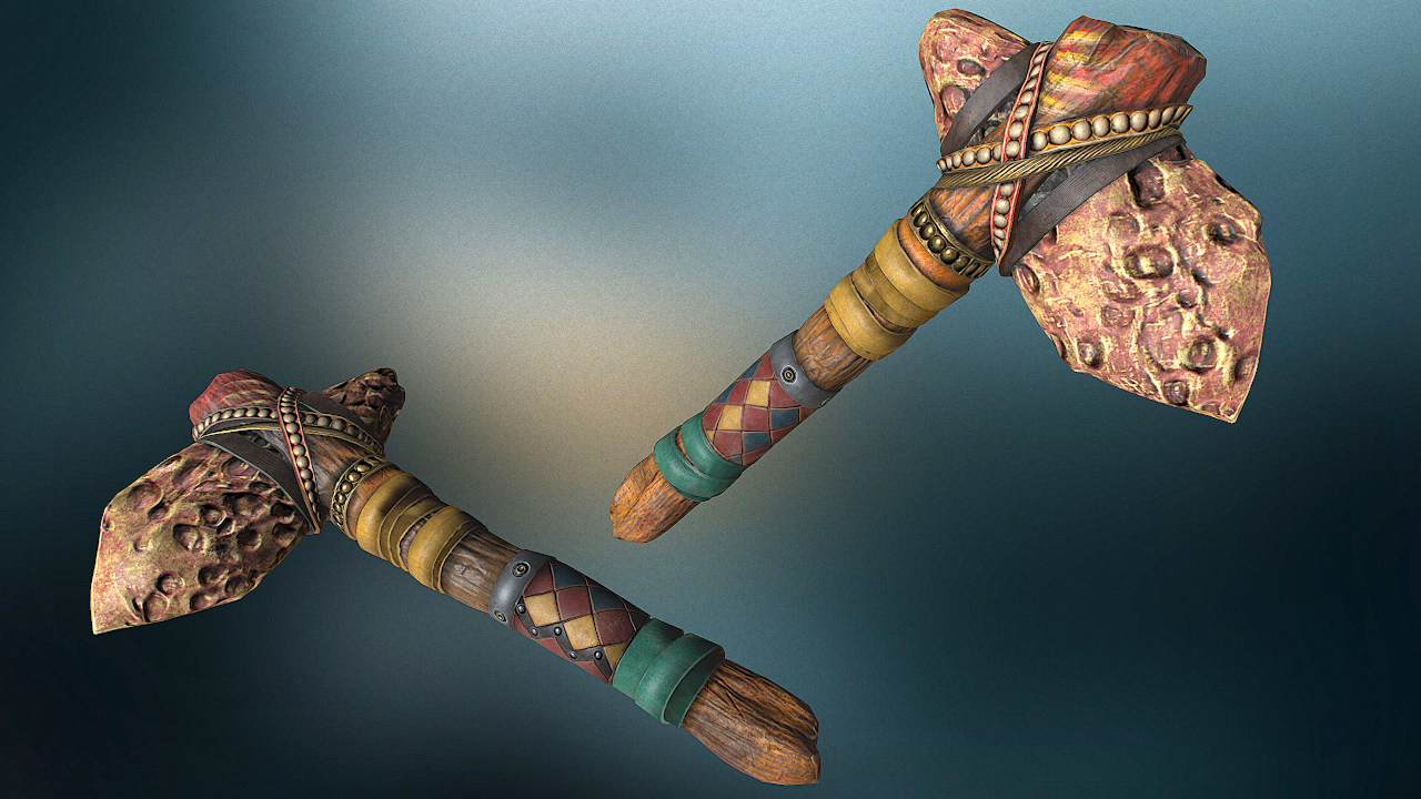 Tribal Stone Hatchet thumbnail 2