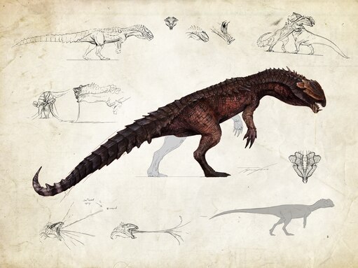 Дилофозавр и Аллозавр
