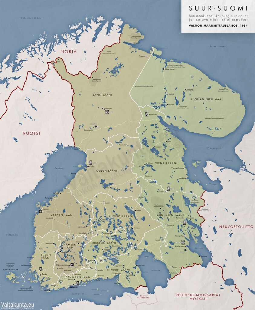 Steam 社区 :: 截图 :: Suomen oikeat rajat / Finland's real borders