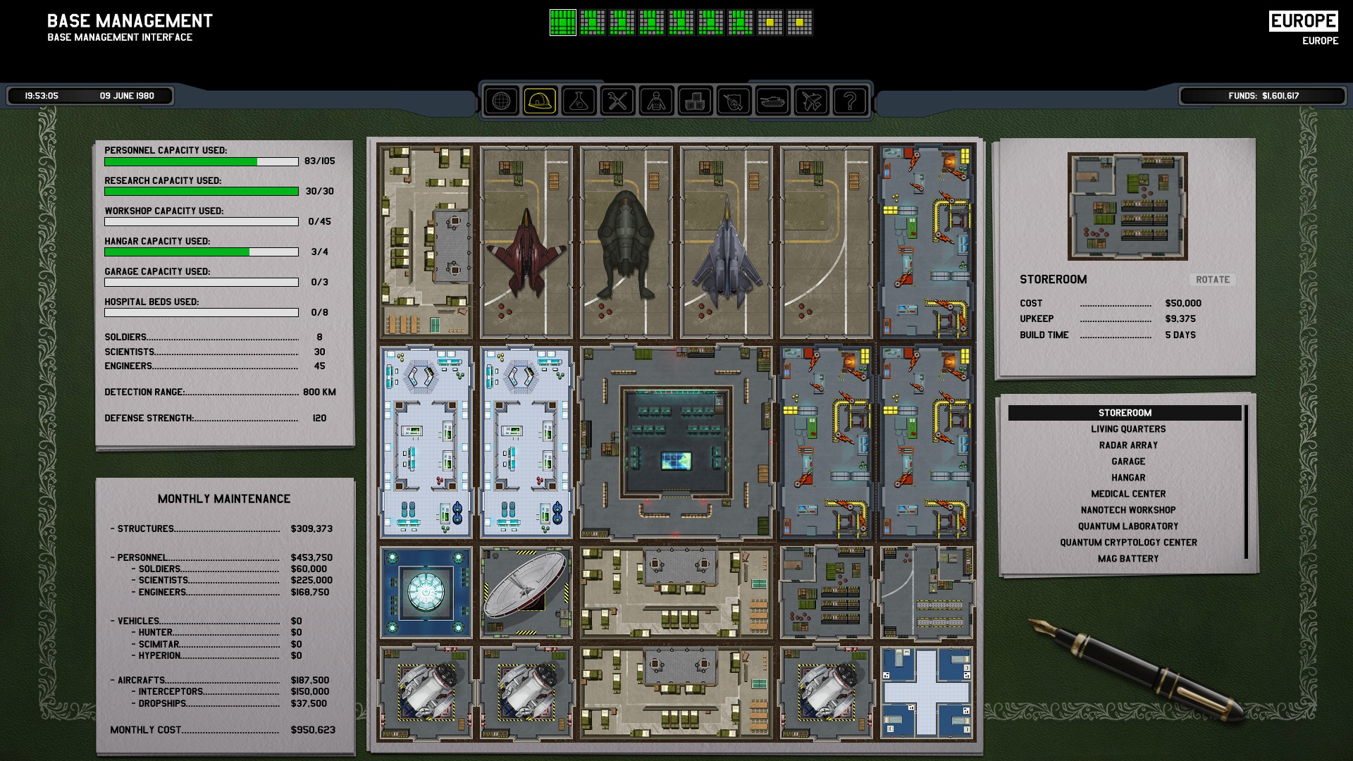 Steam Community Screenshot Xenonauts Base Layout Screen