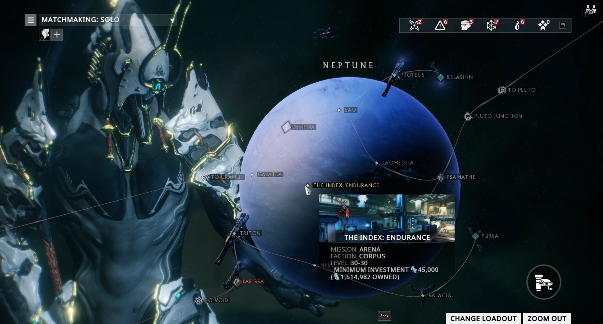 The index warframe