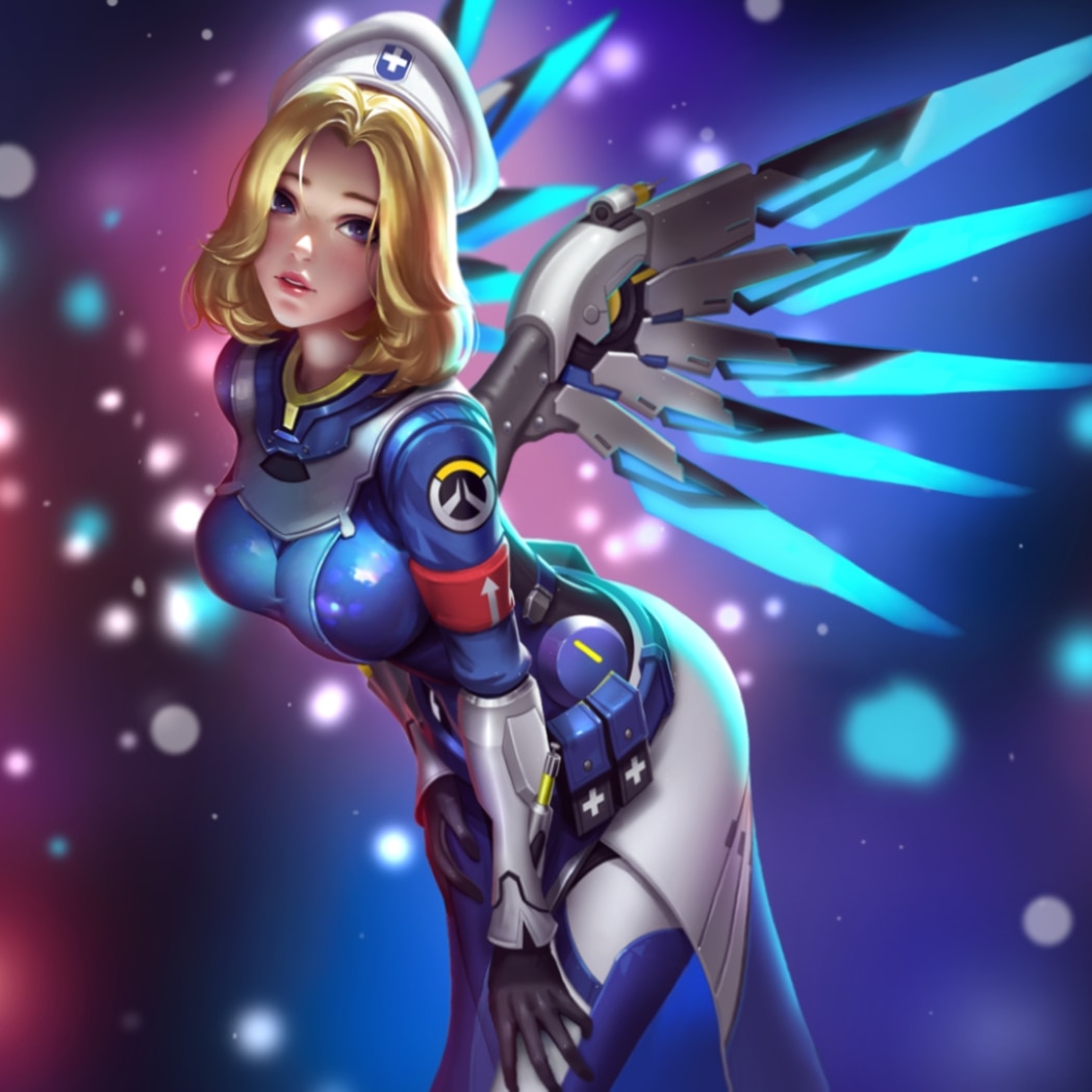 Mercy Combat Medic Overwatch. Animated