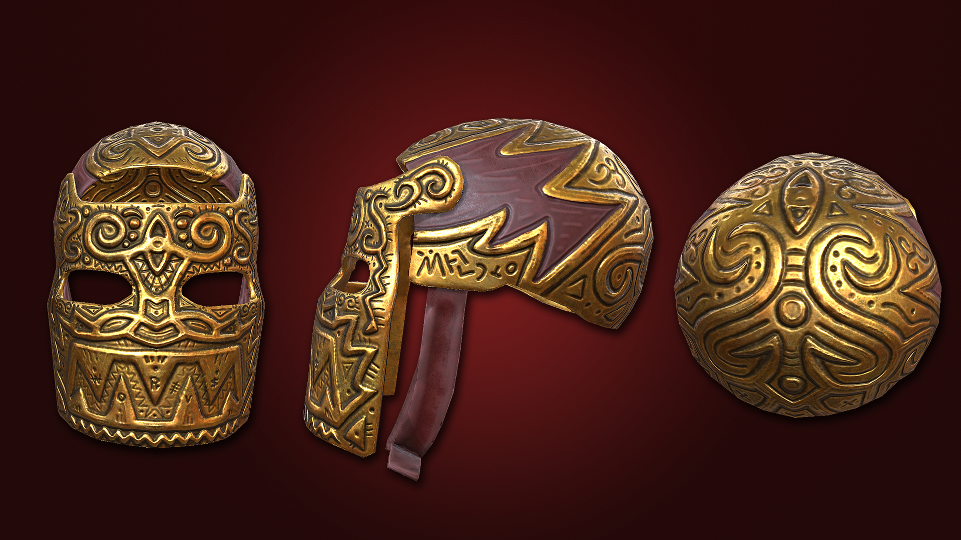 Legendary Gold Facemask