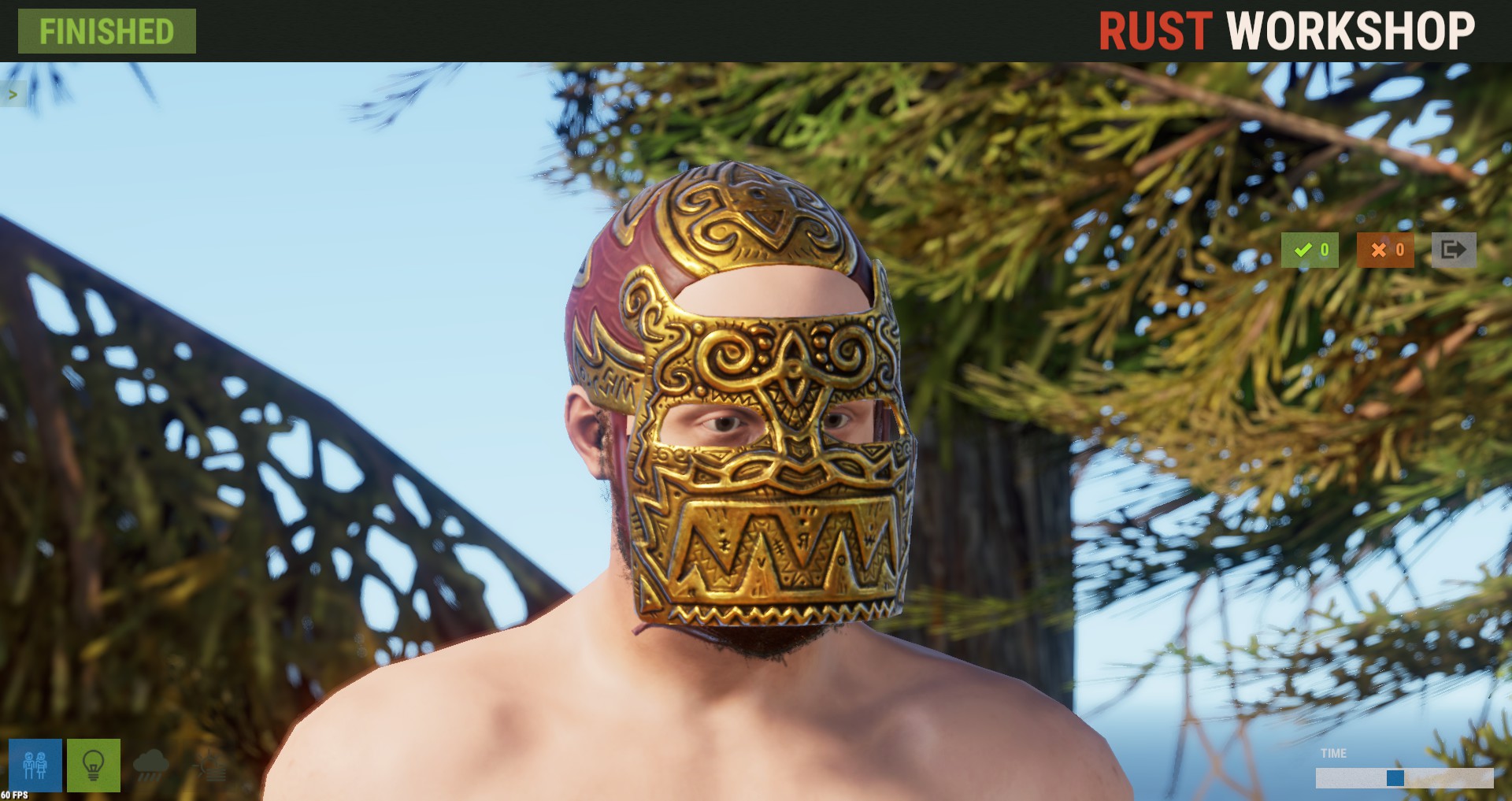 Legendary Gold Facemask screenshot 1