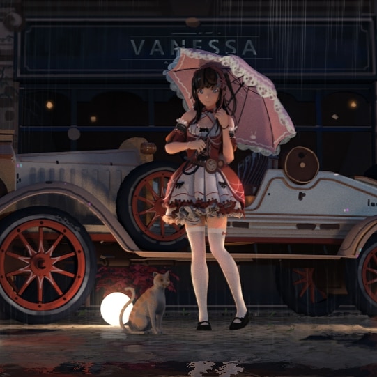 雨中少女（16:9）