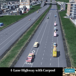 Carpool Lane Rules >> Steam Workshop 4 Lane Highway With Carpool Lane Carpool Lane Rules >> Steam Workshop 4 Lane Highway With Carpool Lane