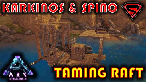 Cộng đồng Steam Hướng Dẫn Karkinos Taming Raft How To Build Karkinos Taming Pen On A Raft Ark Aberration Mobile Taming Pen