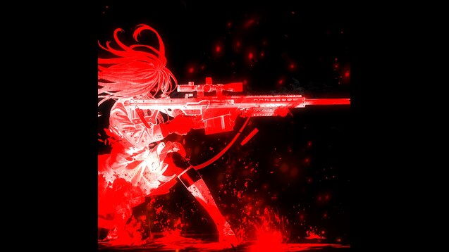 Steam Workshop::Red anime girl 1080P