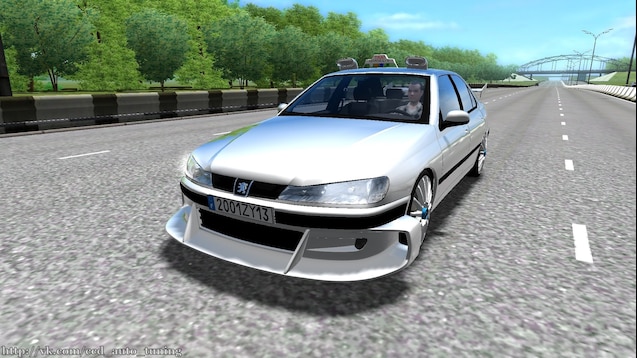 Peugeot 406, TAXI Marseille 2000 Edition, interior, exterior, dynamic and  music. 