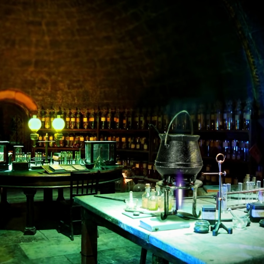 [HP ASMR] Harry Potter ASMR - Snape's potion classroom - Ambient Sound White Noise - potion boiling - HD