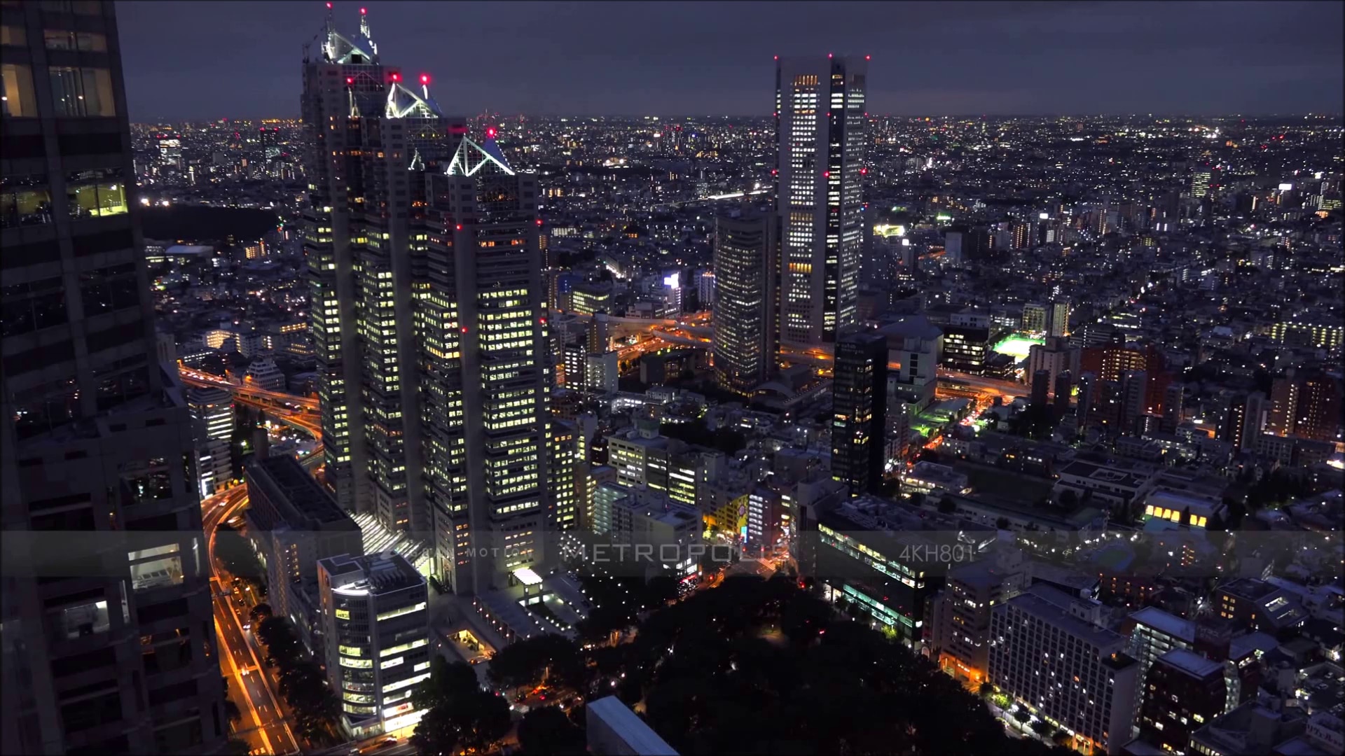 Steam 창작마당 Tokyo Hd Wallpaper 19 X 1080 Cinemagraph 東京のリアル都市風景 夜景