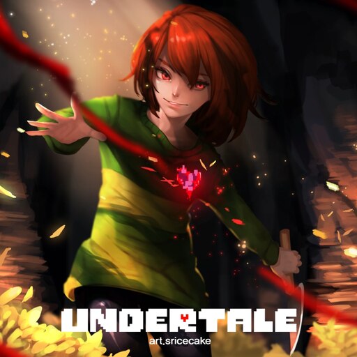 Chara - Undertale  Animated Steam Artwork Profile by DryreL on