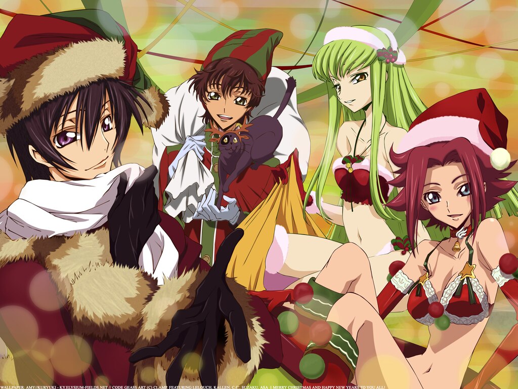c.c & Lelouch-Merry Christmas!^^ Animated Picture Codes and