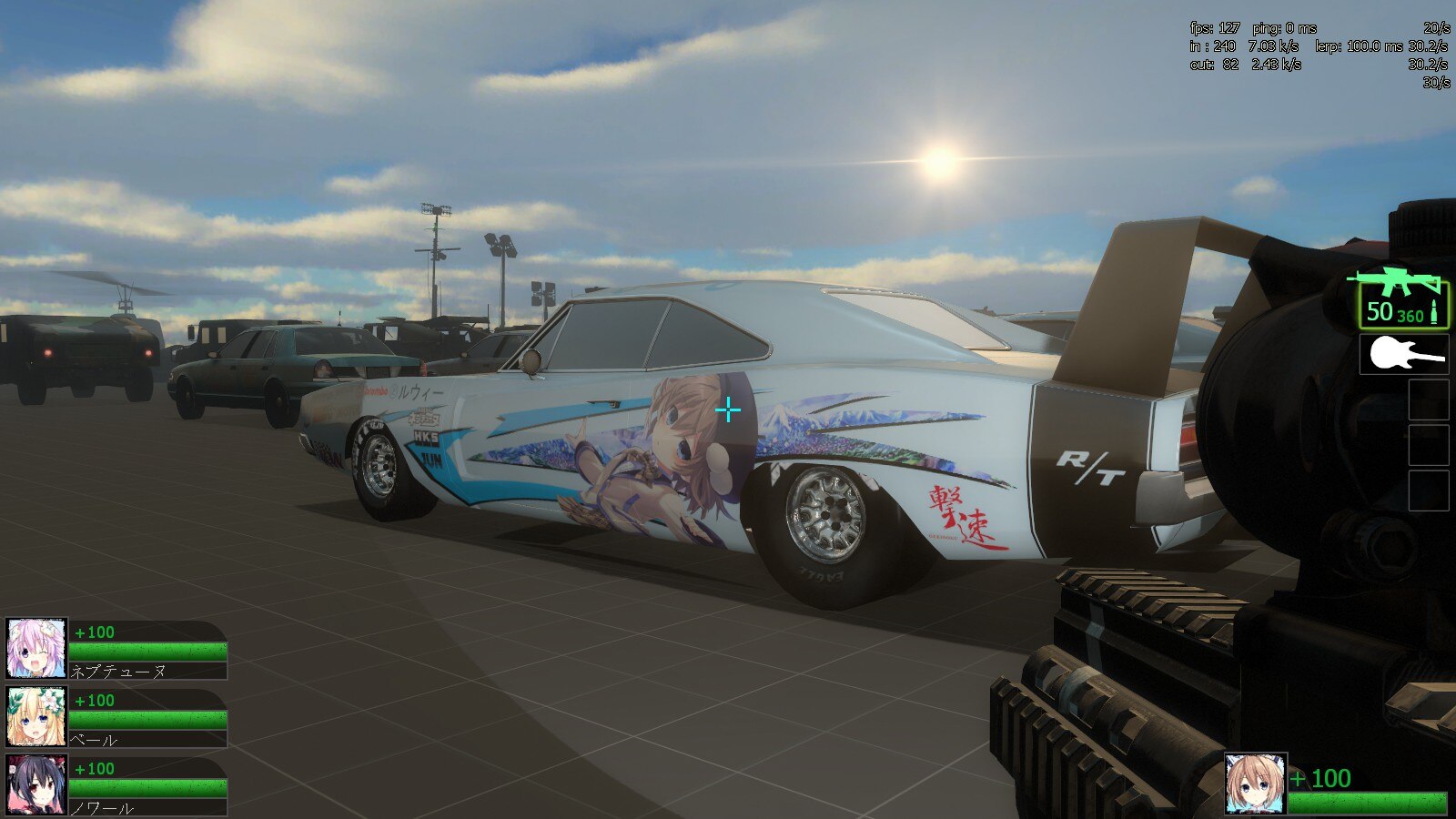 Steam Workshop Hyperdimension Neptunia Blanc Itasha Race Car