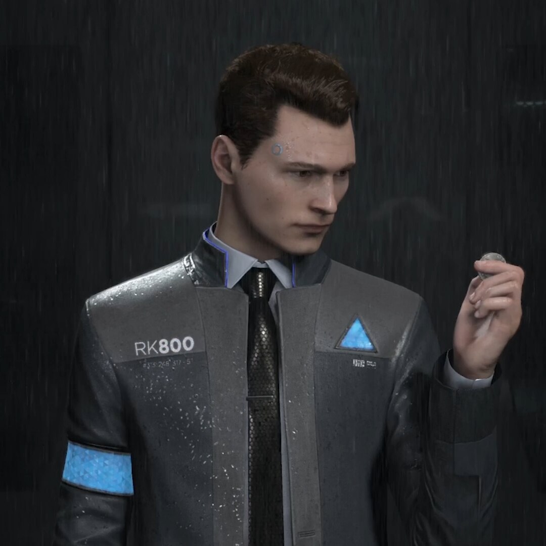 Detroit: Become Human Connor Wallpaper (Rain)