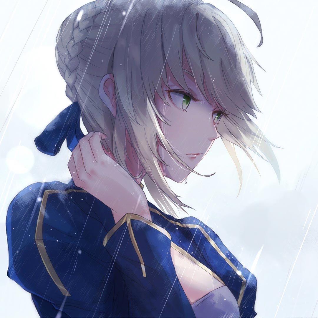 Rainy Saber（下雨效果）+BGM（Neighbor's Garden）