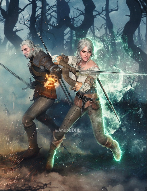 The witcher 3 geralt and ciri фото 19
