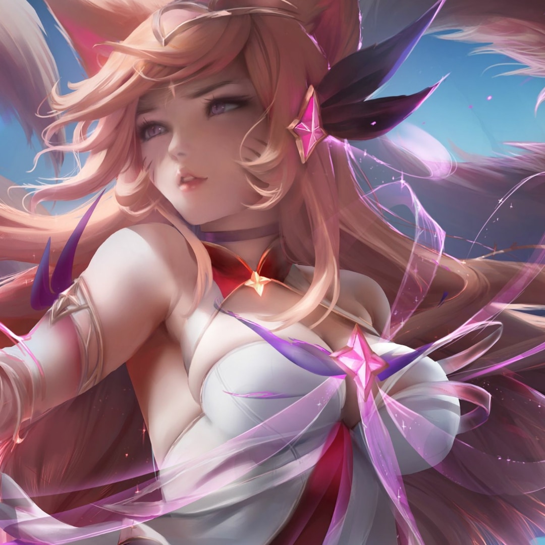 Star Guardian Ahri - League of Legend - Art by sakimichan