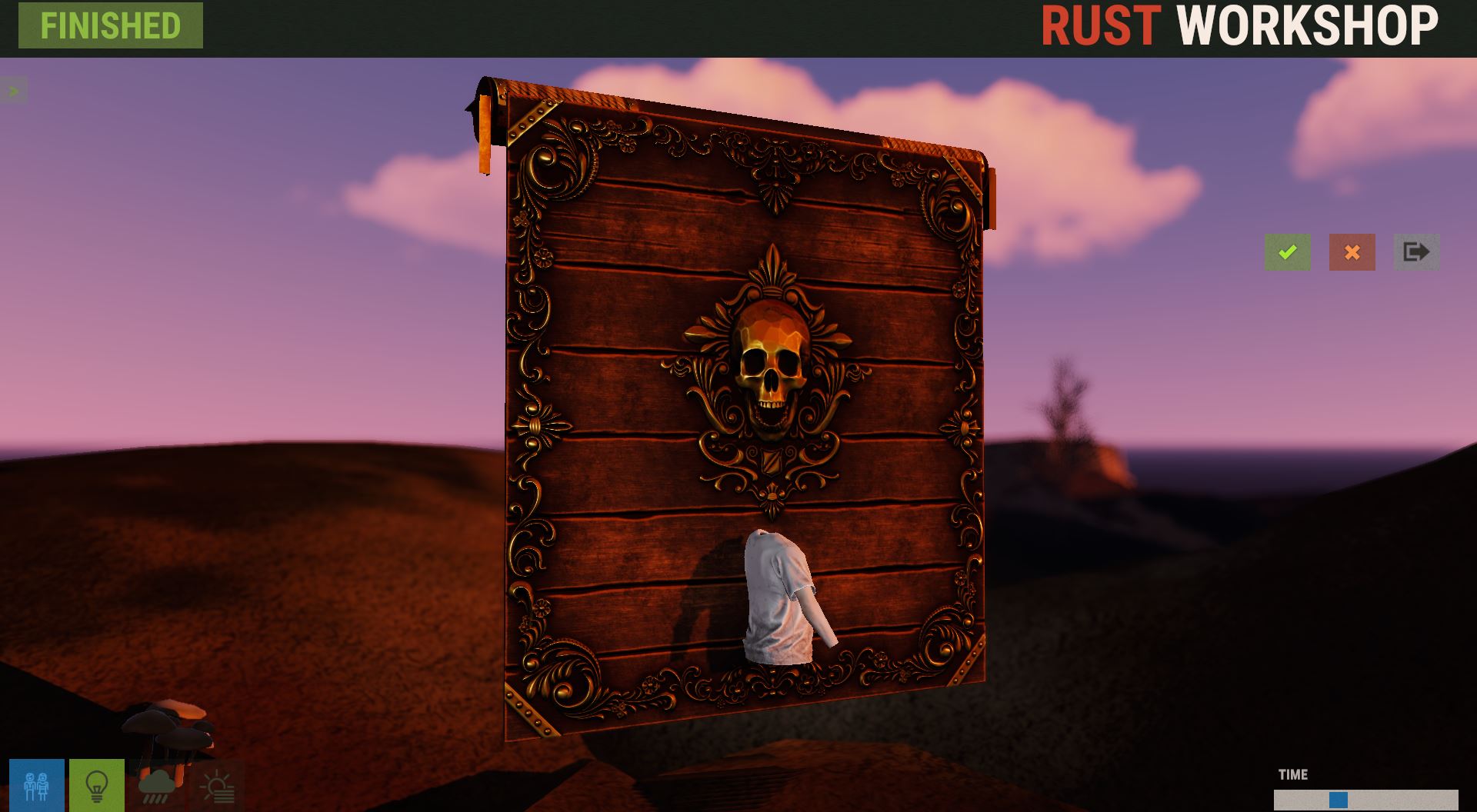 Cursed Pirate Garage Door thumbnail 2