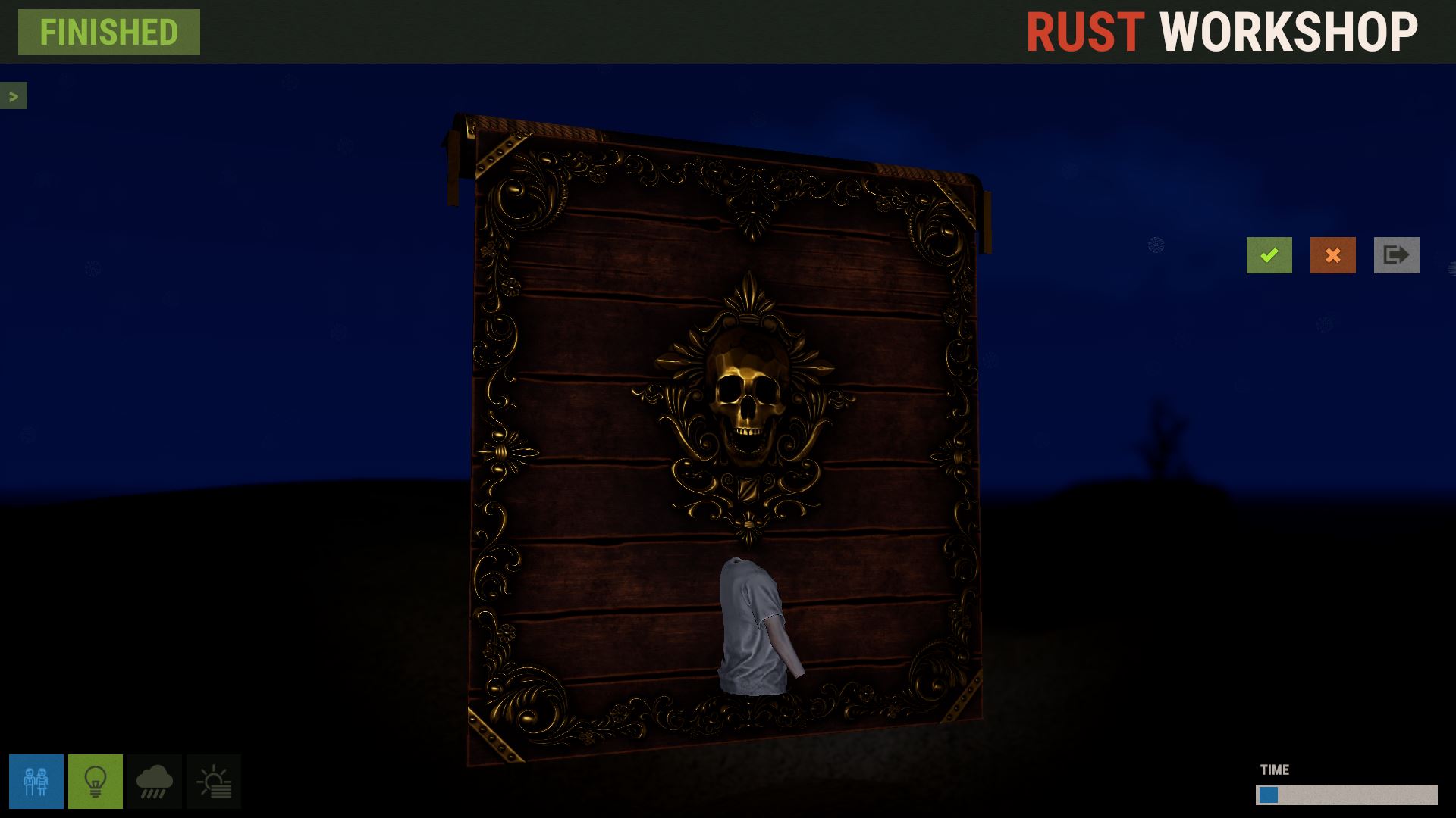 Cursed Pirate Garage Door thumbnail 3