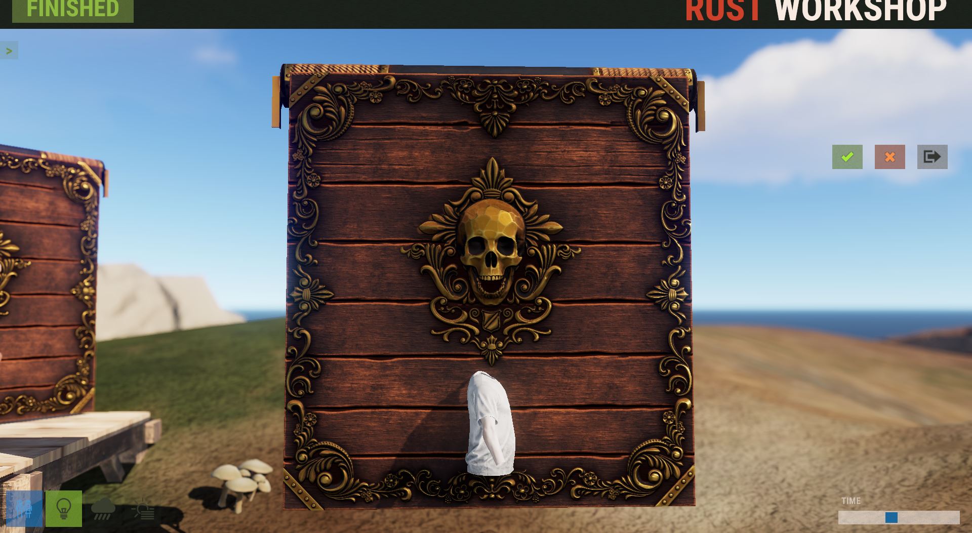 Cursed Pirate Garage Door thumbnail 4